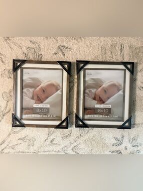 Home Basics Black Double 8x10 Photo Frame Set